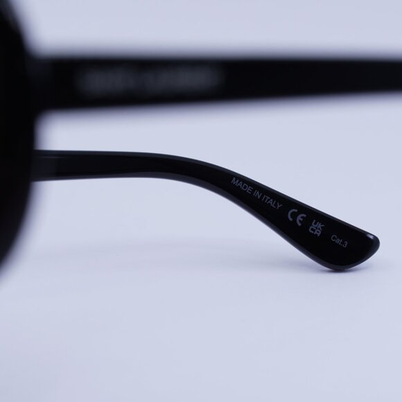 Saint Laurent SL98 CALIFORNIA 002 Sunglasses Black Oval Frame, Grey Lenses